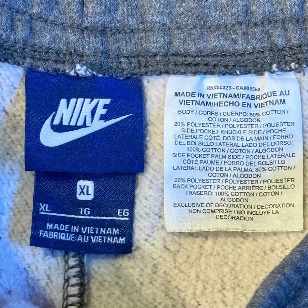 Nike Men's Club Fleece Explosive Shorts Grey Black Large Swoosh 843520-071 XL - Picture 4 of 6